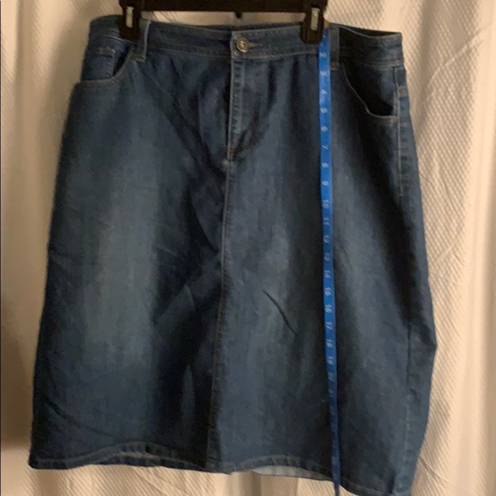 Midi jean skirt